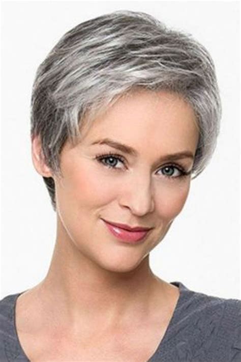 coiffure courte cheveux gris|Quelle coupe cheveux gris : 10 idées de coiffure。